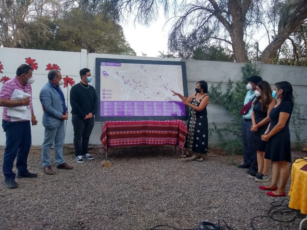presentación de la cartografía de la memoria en la casa de la memoria de Atacama.